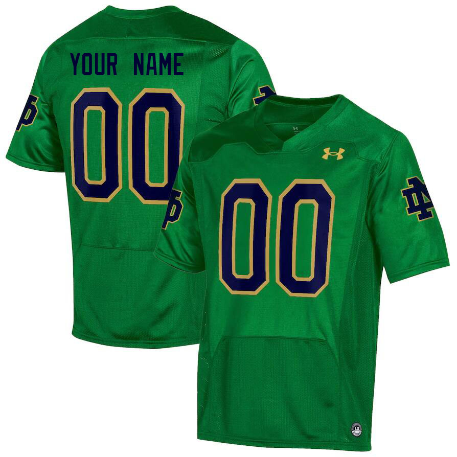 Custom Notre Dame Fighting Irish Name And Number College Football Jerseys Stitched-Green